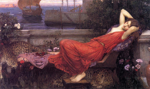 Ariadne (John William Waterhouse) - Reprodução com Qualidade Museu