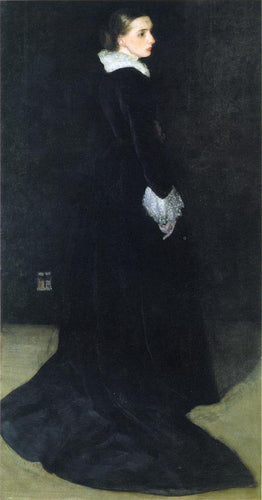 Arranjo de preto, retrato nº 2 da Sra. Louis Huth (James Abbott McNeill Whistler) - Reprodução com Qualidade Museu