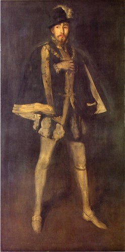 Arranjo de preto, nº 3 - Sir Henry Irving como Philip II da Espanha (James Abbott McNeill Whistler) - Reprodução com Qualidade Museu