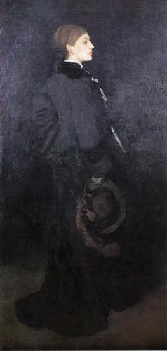 Arranjo em marrom e preto, retrato de Miss Rosa Corder (James Abbott McNeill Whistler) - Reprodução com Qualidade Museu