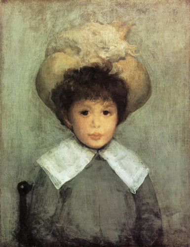 Arranjo em cinza, retrato do mestre Stephen Manuel (James Abbott McNeill Whistler) - Reprodução com Qualidade Museu