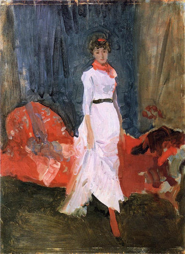 Arranjo em rosa, vermelho e roxo (James Abbott McNeill Whistler) - Reprodução com Qualidade Museu