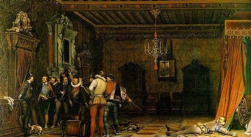 Assassinato de Henry I Duke Of Guise (Paul Delaroche) - Reprodução com Qualidade Museu