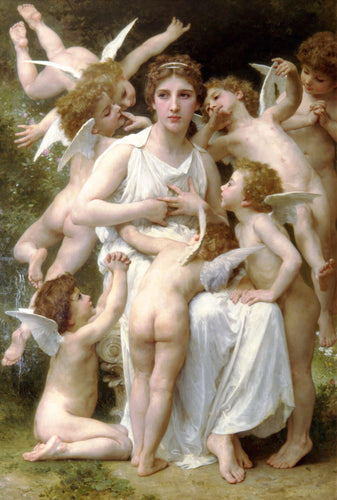 Assalto (William-Adolphe Bouguereau) - Reprodução com Qualidade Museu