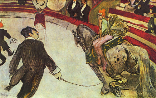No Circo Fernando, o Cavaleiro (Henri de Toulouse-Lautrec) - Reprodução com Qualidade Museu