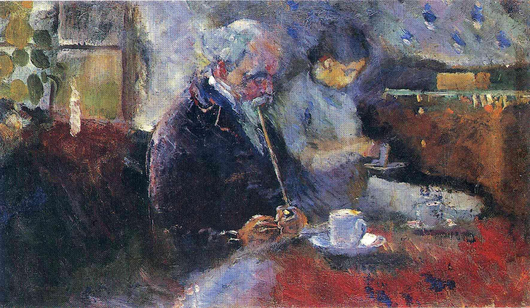 Na mesa do café (Edvard Munch) - Reprodução com Qualidade Museu