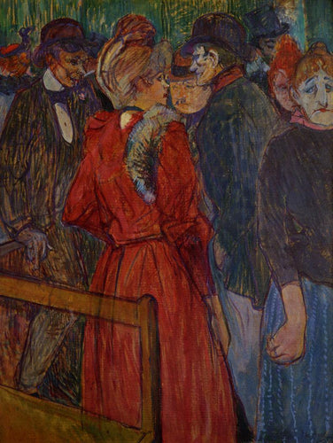 No Moulin De La Galette (Henri de Toulouse-Lautrec) - Reprodução com Qualidade Museu
