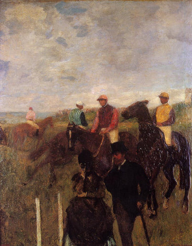 Nas corridas (Edgar Degas) - Reprodução com Qualidade Museu