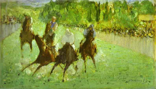 Nas corridas (Edouard Manet) - Reprodução com Qualidade Museu