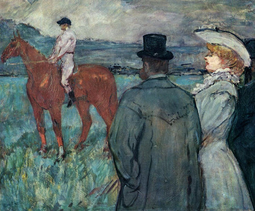 Nas corridas (Henri de Toulouse-Lautrec) - Reprodução com Qualidade Museu