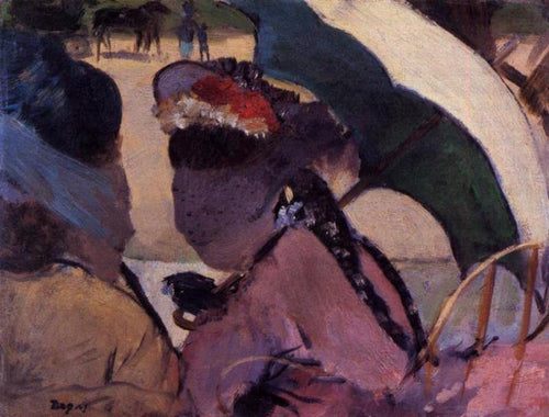 Nas corridas (Edgar Degas) - Reprodução com Qualidade Museu