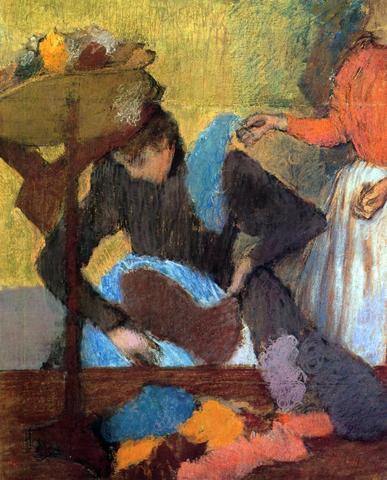 Na Milliners (Edgar Degas) - Reprodução com Qualidade Museu