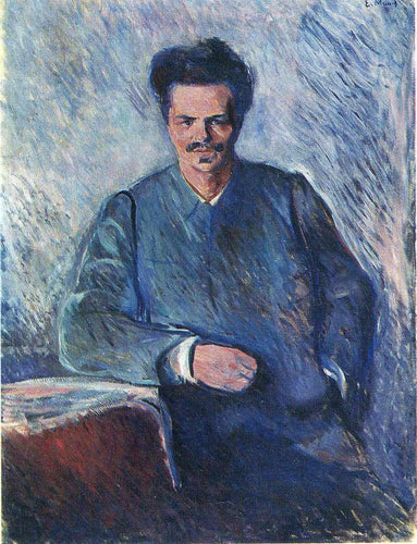 August Stindberg (Edvard Munch) - Reprodução com Qualidade Museu