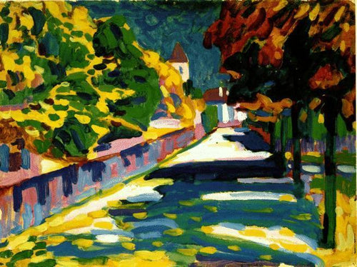 Outono na Baviera (Wassily Kandinsky) - Reprodução com Qualidade Museu