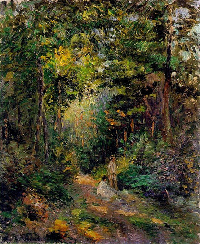 Outono, caminho pela floresta (Camille Pissarro) - Reprodução com Qualidade Museu
