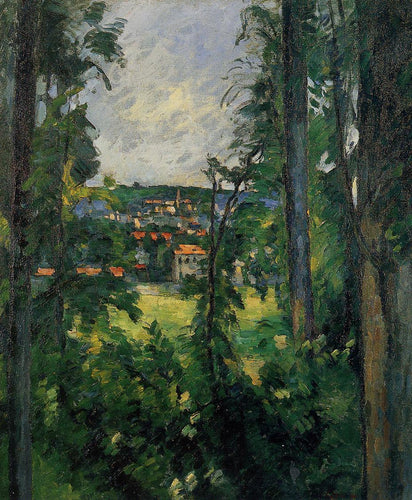 Auvers vista de perto (Paul Cézanne) - Reprodução com Qualidade Museu