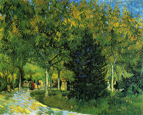 Avenida no parque (Vincent Van Gogh) - Reprodução com Qualidade Museu