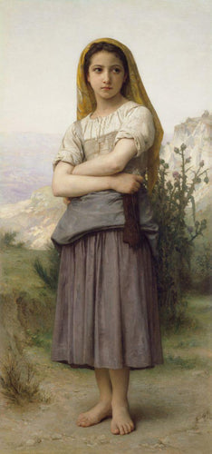 Menina (William-Adolphe Bouguereau) - Reprodução com Qualidade Museu