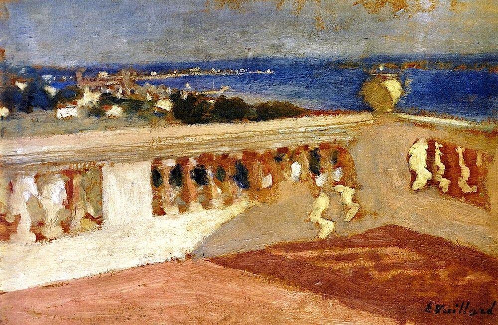 A baía de Cannes, vista do terraço - Replicarte
