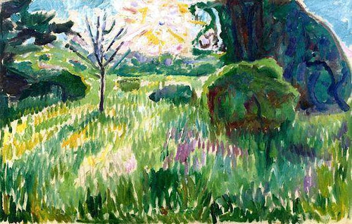 Manhã no jardim (Edvard Munch) - Reprodução com Qualidade Museu