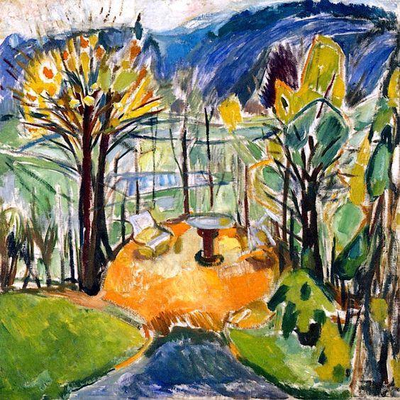 The Arbor no final do outono (Edvard Munch) - Reprodução com Qualidade Museu
