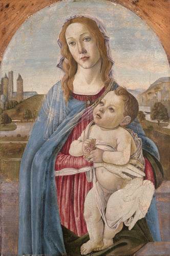 Madonna e criança (Sandro Botticelli) - Reprodução com Qualidade Museu