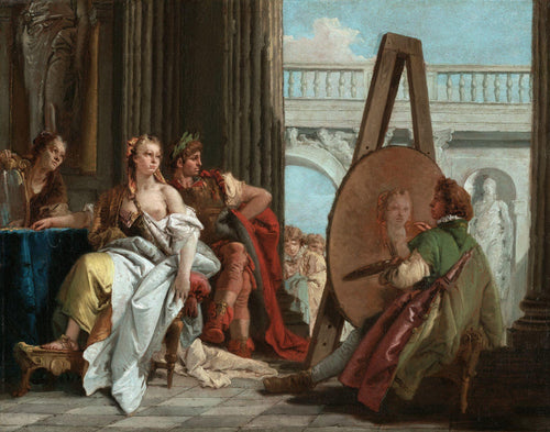 Alexandre o Grande e Campaspe no estúdio de Apeles