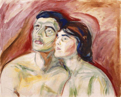 Bochecha com bochecha (Edvard Munch) - Reprodução com Qualidade Museu