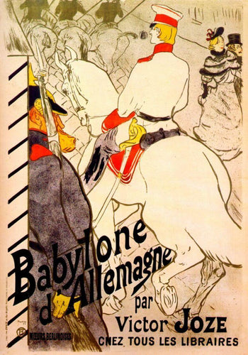 Babylon German por Victor Joze (Henri de Toulouse-Lautrec) - Reprodução com Qualidade Museu