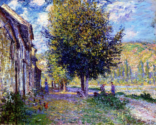 Margens do Sena em Lavacourt (Claude Monet) - Reprodução com Qualidade Museu