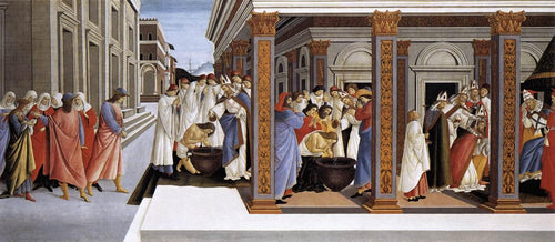 Batismo de São Zenóbio e sua nomeação como bispo (Sandro Botticelli) - Reprodução com Qualidade Museu