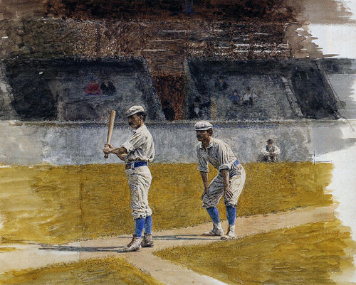 Jogadores de beisebol treinando (Thomas Eakins) - Reprodução com Qualidade Museu