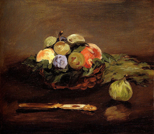 Cesta de frutas (Edouard Manet) - Reprodução com Qualidade Museu