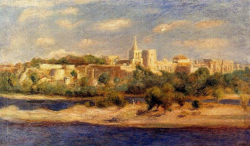 Banhistas nas margens do Thone em Avignon (Pierre-Auguste Renoir) - Reprodução com Qualidade Museu