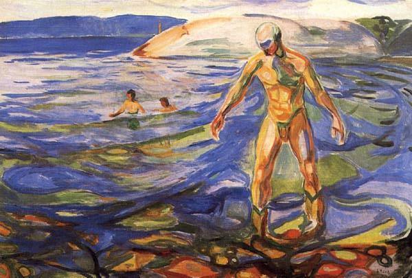 Homem de banho (Edvard Munch) - Reprodução com Qualidade Museu