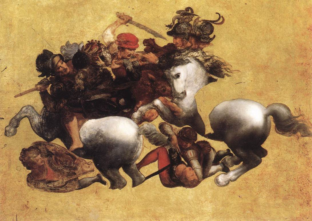 Batalha de Anghiari (Leonardo da Vinci) - Reprodução com Qualidade Museu