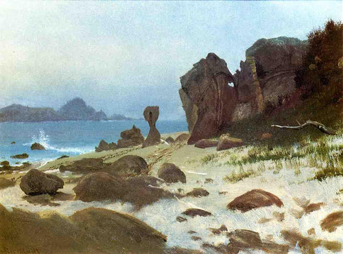 Baía De Monterey (Albert Bierstadt) - Reprodução com Qualidade Museu