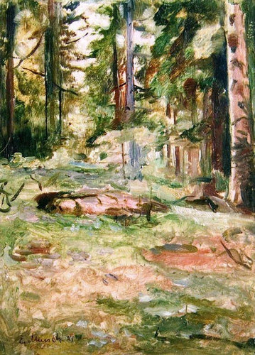 Dia de verão na floresta (Edvard Munch) - Reprodução com Qualidade Museu