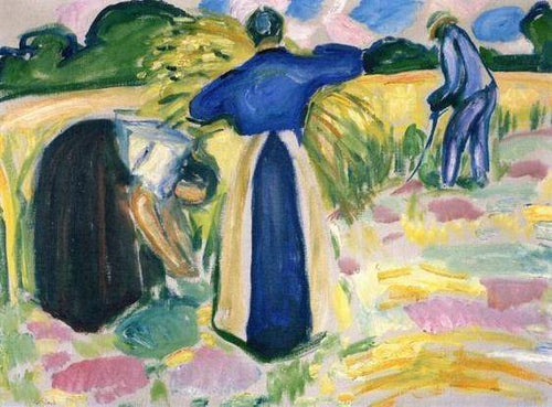 Colheita de milho (Edvard Munch) - Reprodução com Qualidade Museu