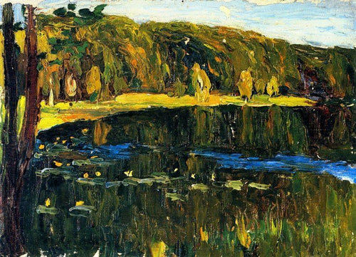 Achtyrka - Lago Dunkler (Wassily Kandinsky) - Reprodução com Qualidade Museu