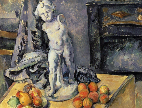 Natureza morta com cupido de gesso (Paul Cézanne) - Reprodução com Qualidade Museu