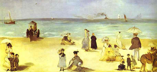 Praia de Boulogne (Edouard Manet) - Reprodução com Qualidade Museu
