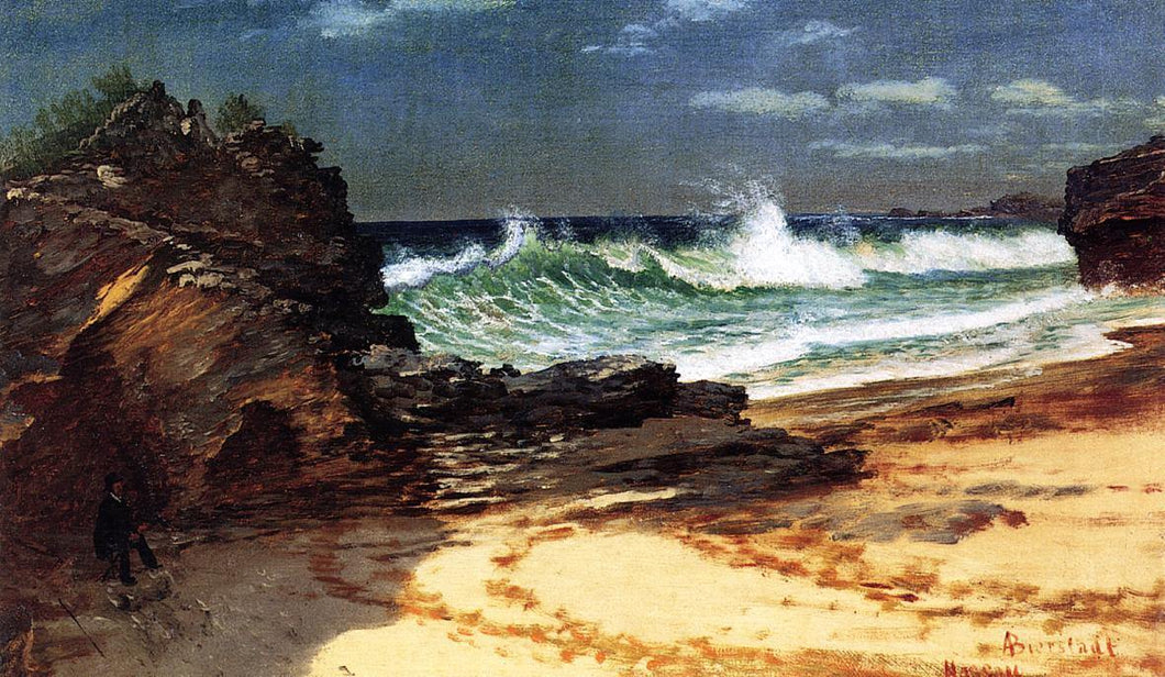Praia de Nassau (Albert Bierstadt) - Reprodução com Qualidade Museu