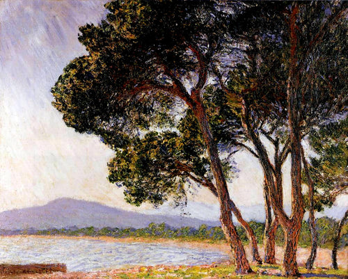 Praia em Juan-Les-Pins (Claude Monet) - Reprodução com Qualidade Museu