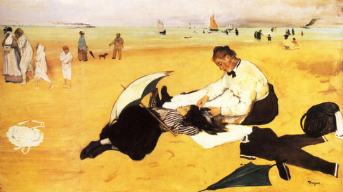 Cena de praia (Edgar Degas) - Reprodução com Qualidade Museu