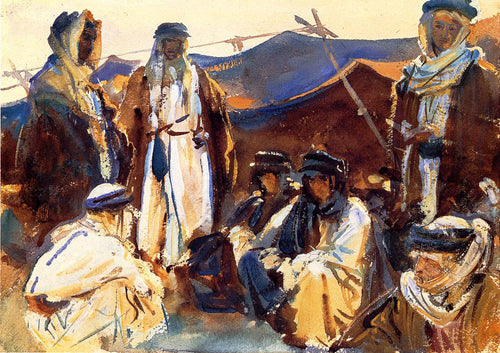 Acampamento beduíno (John Singer Sargent) - Reprodução com Qualidade Museu