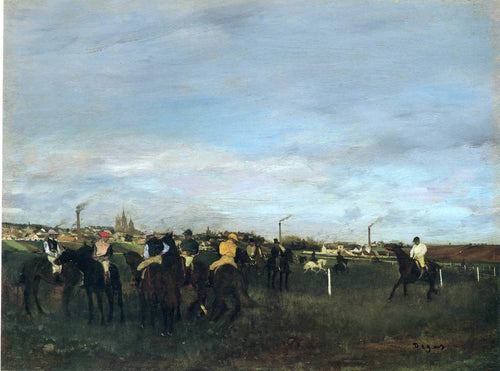 Antes da corrida (Edgar Degas) - Reprodução com Qualidade Museu