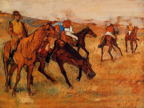 Antes da corrida (Edgar Degas) - Reprodução com Qualidade Museu