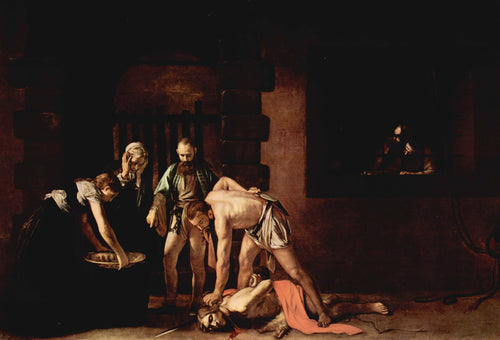 Decapitação de São João Batista (Caravaggio) - Reprodução com Qualidade Museu