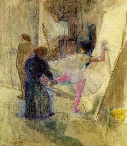 Por trás das cenas (Henri de Toulouse-Lautrec) - Reprodução com Qualidade Museu